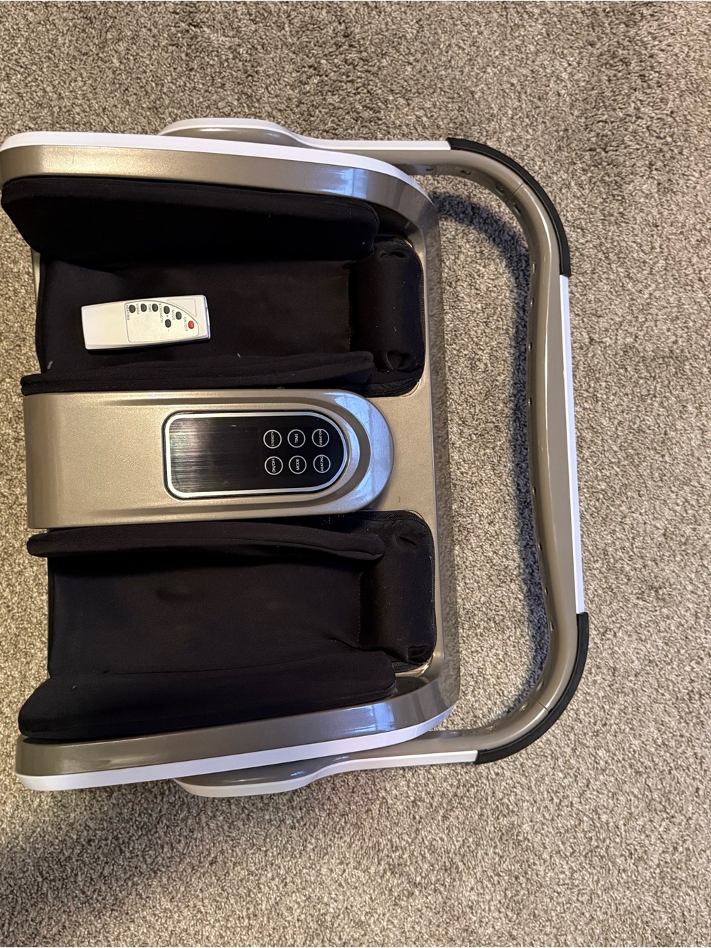 Electric Foot and Calf Massager - Black and Silver